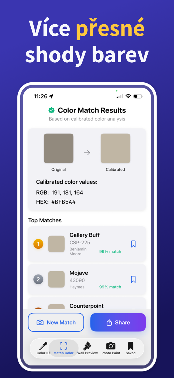 Paint Color Match & Preview additional feature view