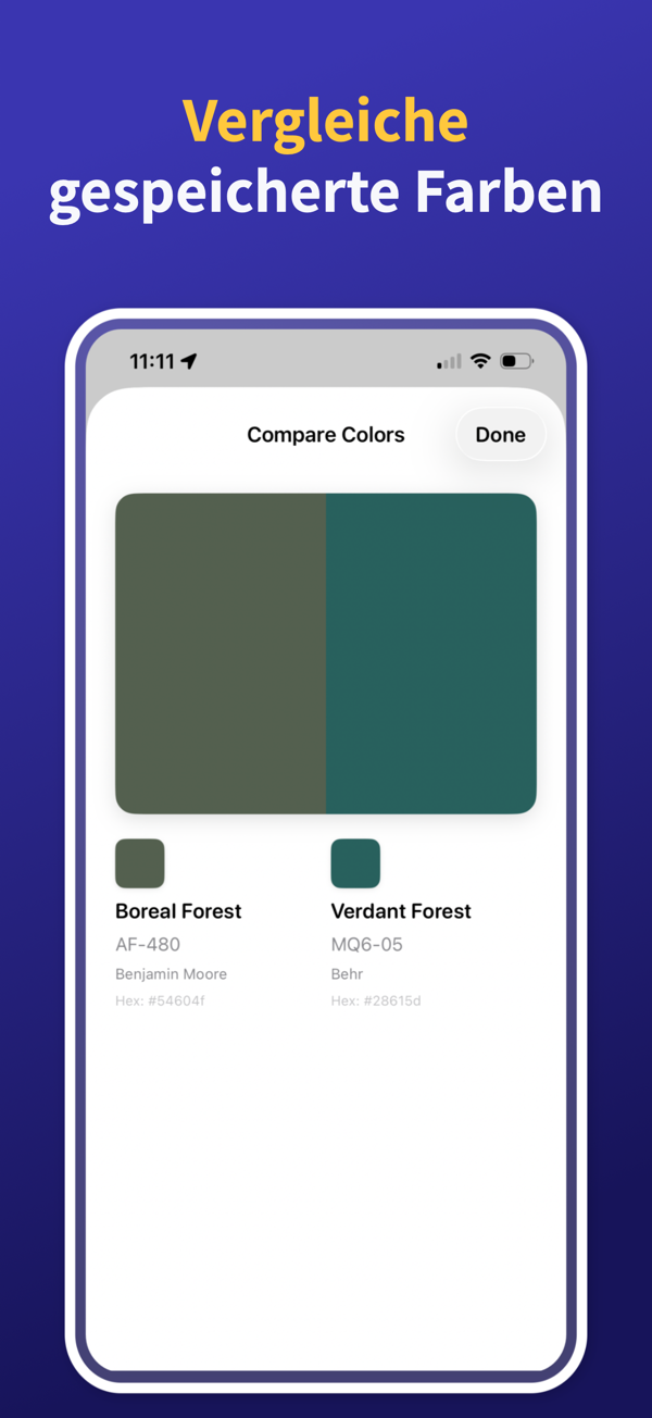 Paint Color Match & Preview photo editing feature