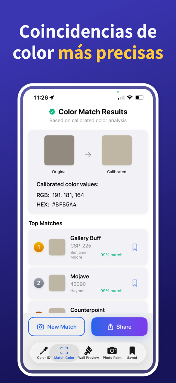 Paint Color Match & Preview additional feature view