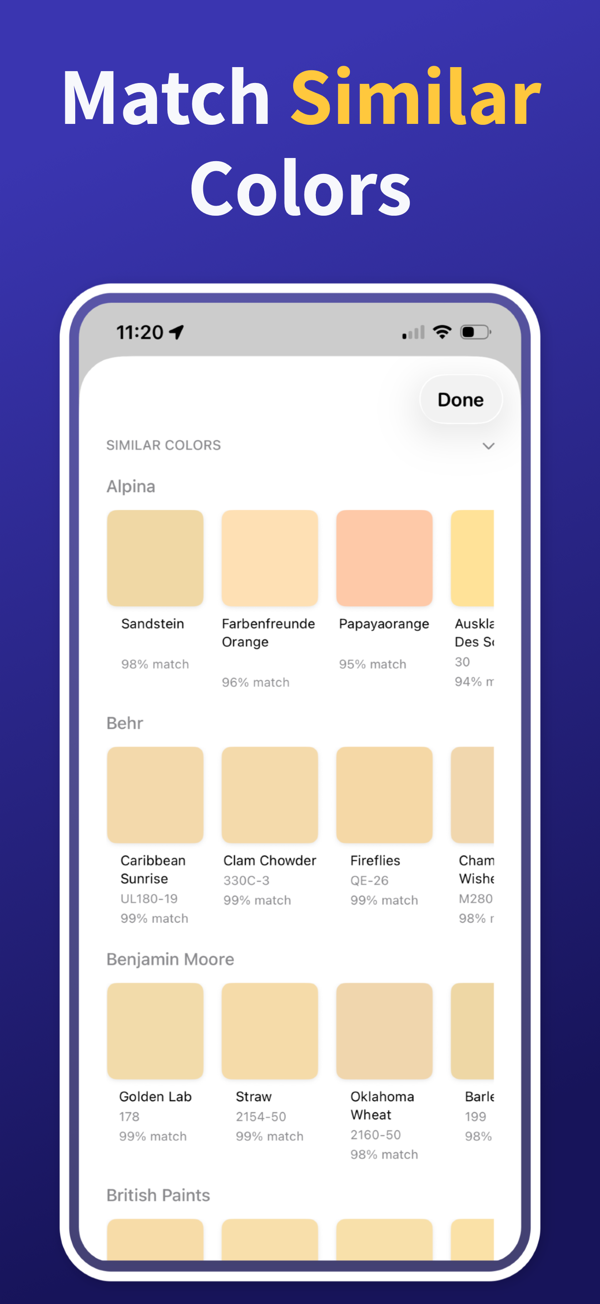 Paint Color Match & Preview additional feature view