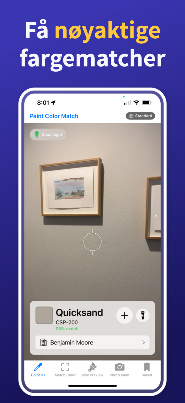 Beste app for å matche maling screenshot