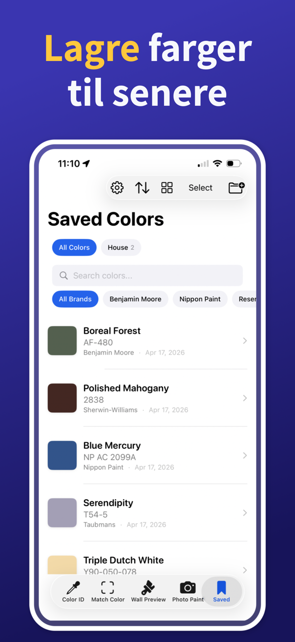 Paint Color Match & Preview additional feature view