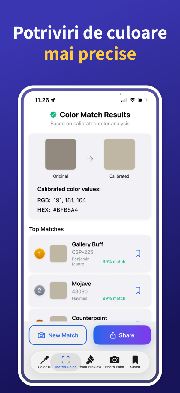 Paint Color Match & Preview additional feature view