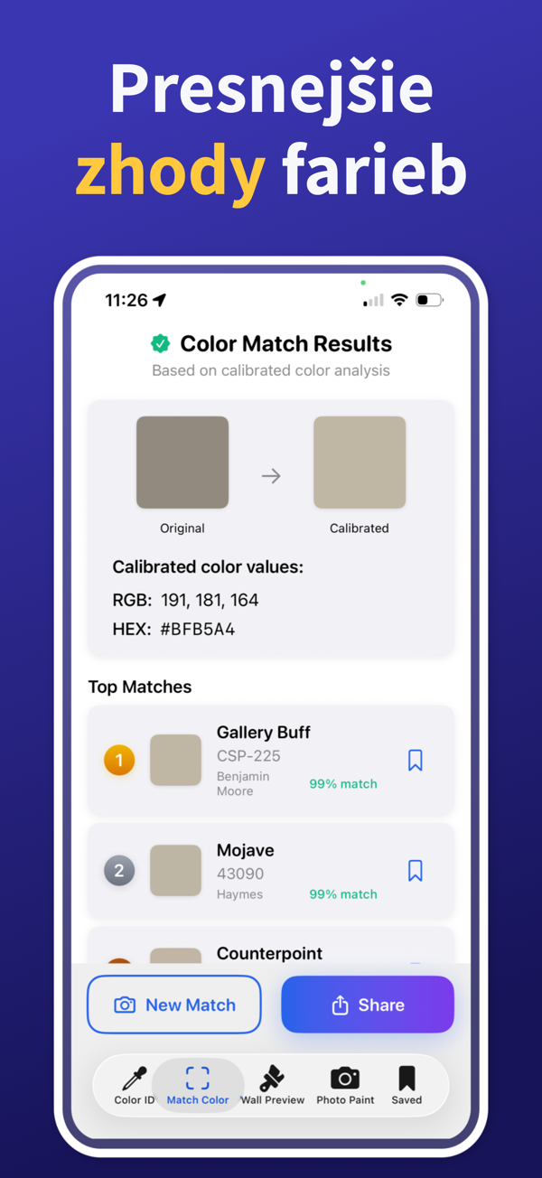Paint Color Match & Preview additional feature view