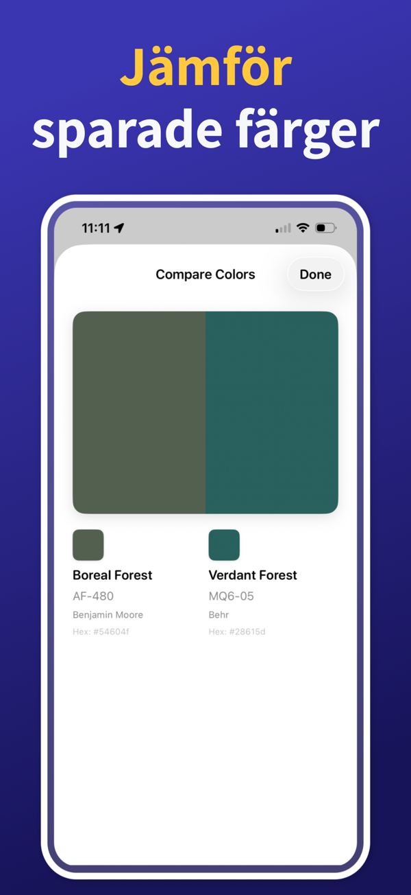 Paint Color Match & Preview photo editing feature
