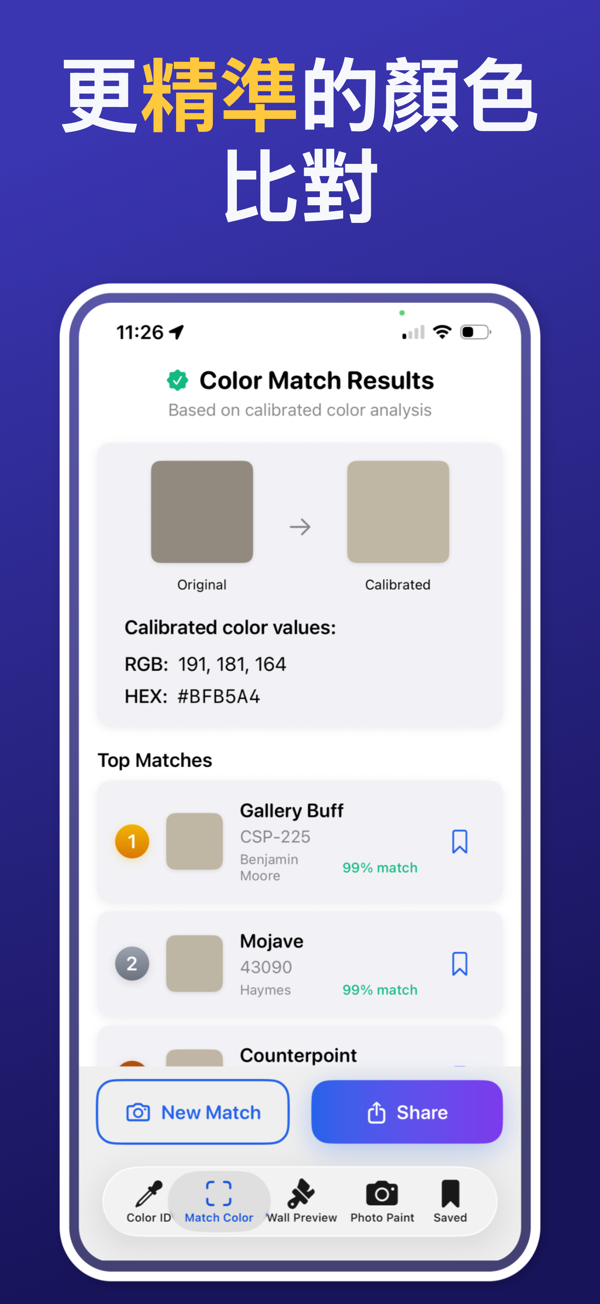 Paint Color Match & Preview additional feature view