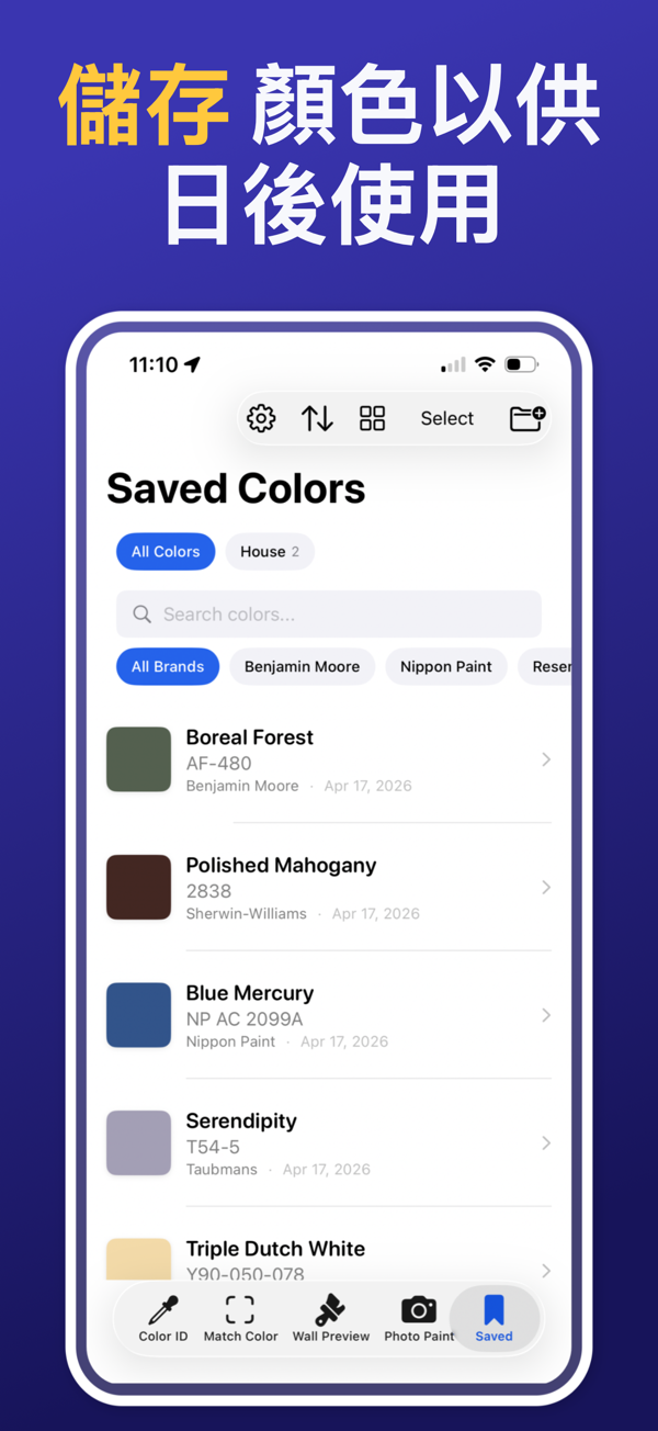 Paint Color Match & Preview additional feature view